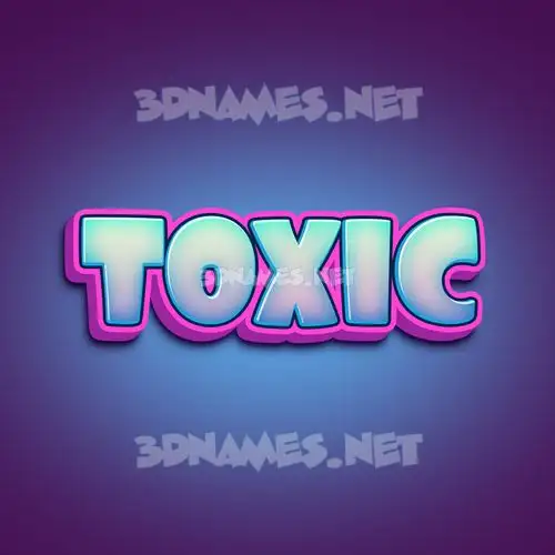 toxic in Phat Purple style - 3D name wallpaper toxic in Phat Purple style - 3D name wallpaper