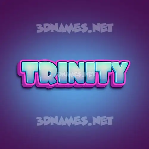trinity in Phat Purple style - 3D name wallpaper