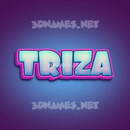 triza in Phat Purple style - 3D name wallpaper triza in Phat Purple style - 3D name wallpaper