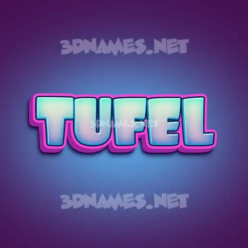 tufel in Phat Purple style - 3D name wallpaper tufel in Phat Purple style - 3D name wallpaper