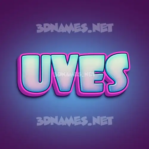 uves in Phat Purple style - 3D name wallpaper uves in Phat Purple style - 3D name wallpaper