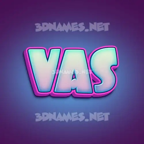 vas in Phat Purple style - 3D name wallpaper vas in Phat Purple style - 3D name wallpaper
