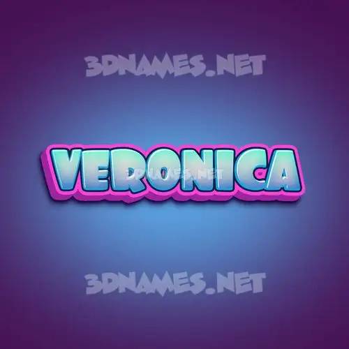 veronica in Phat Purple style - 3D name wallpaper
