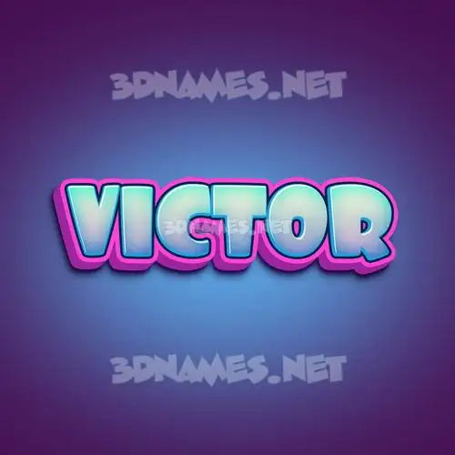 victor in Phat Purple style - 3D name wallpaper victor in Phat Purple style - 3D name wallpaper