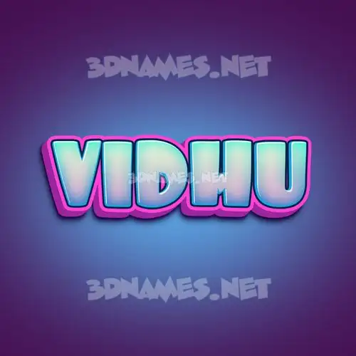 vidhu in Phat Purple style - 3D name wallpaper vidhu in Phat Purple style - 3D name wallpaper