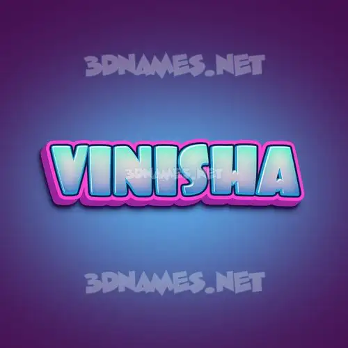 vinisha in Phat Purple style - 3D name wallpaper vinisha in Phat Purple style - 3D name wallpaper