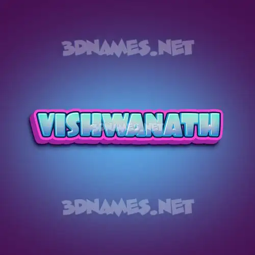vishwanath in Phat Purple style - 3D name wallpaper