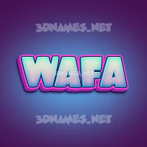 wafa in Phat Purple style - 3D name wallpaper wafa in Phat Purple style - 3D name wallpaper