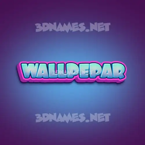 wallpepar in Phat Purple style - 3D name wallpaper