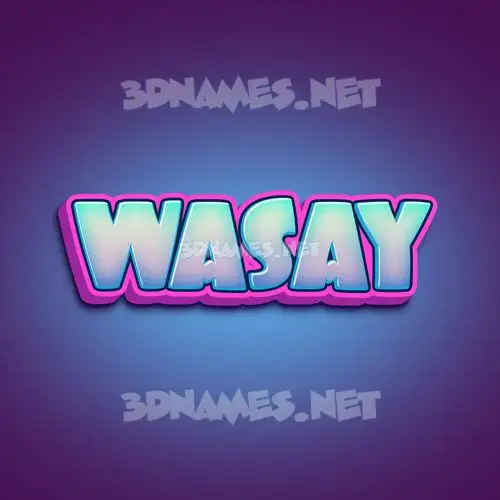 wasay in Phat Purple style - 3D name wallpaper wasay in Phat Purple style - 3D name wallpaper