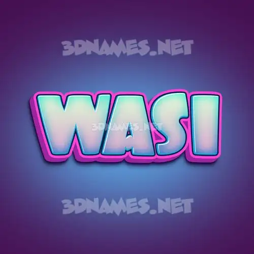 wasi in Phat Purple style - 3D name wallpaper wasi in Phat Purple style - 3D name wallpaper