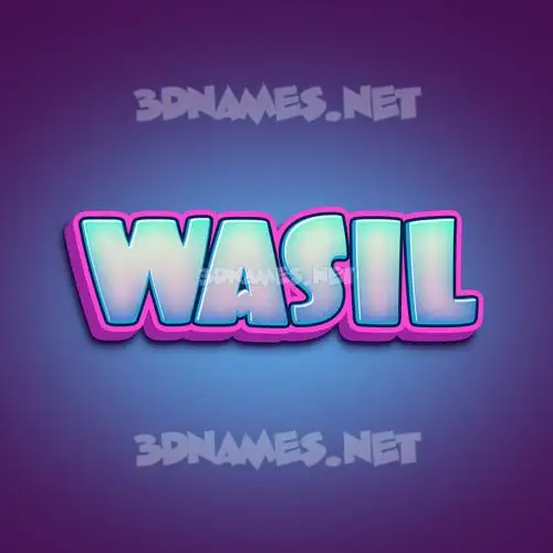 wasil in Phat Purple style - 3D name wallpaper wasil in Phat Purple style - 3D name wallpaper