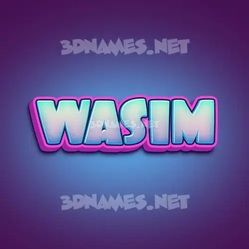 wasim in Phat Purple style - 3D name wallpaper wasim in Phat Purple style - 3D name wallpaper