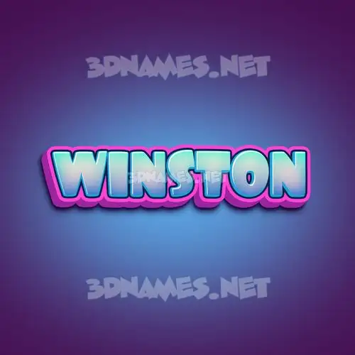 winston in Phat Purple style - 3D name wallpaper winston in Phat Purple style - 3D name wallpaper