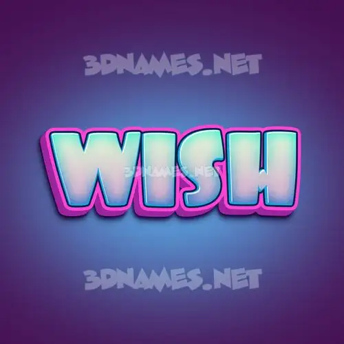 wish in Phat Purple style - 3D name wallpaper wish in Phat Purple style - 3D name wallpaper