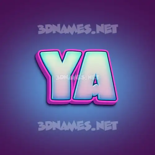 ya in Phat Purple style - 3D name wallpaper ya in Phat Purple style - 3D name wallpaper