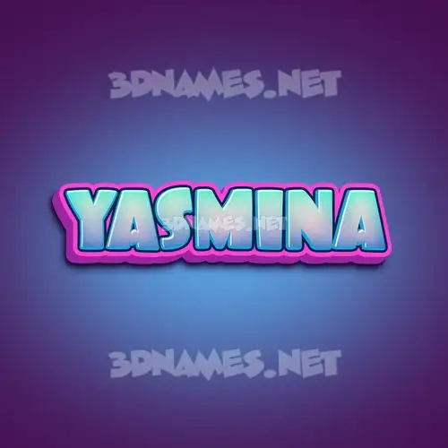 yasmina in Phat Purple style - 3D name wallpaper yasmina in Phat Purple style - 3D name wallpaper
