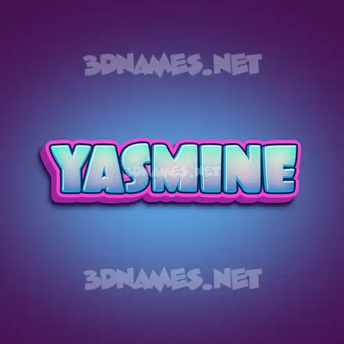 yasmine in Phat Purple style - 3D name wallpaper yasmine in Phat Purple style - 3D name wallpaper