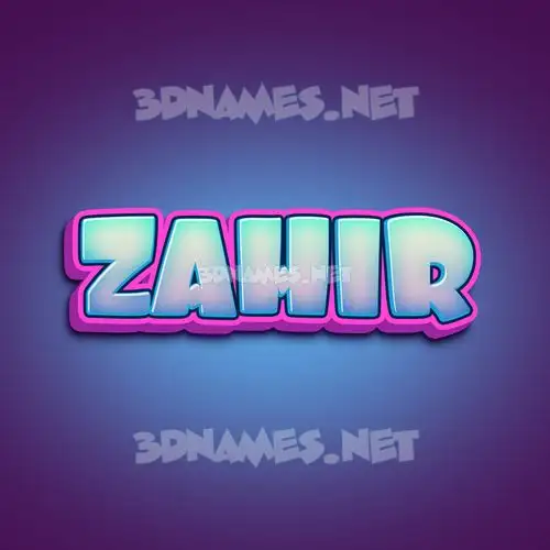 zahir in Phat Purple style - 3D name wallpaper zahir in Phat Purple style - 3D name wallpaper