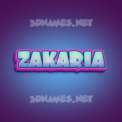 zakaria in Phat Purple style - 3D name wallpaper zakaria in Phat Purple style - 3D name wallpaper
