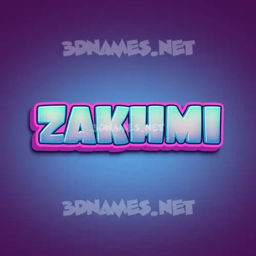 zakhmi in Phat Purple style - 3D name wallpaper zakhmi in Phat Purple style - 3D name wallpaper