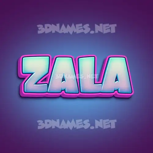 zala in Phat Purple style - 3D name wallpaper zala in Phat Purple style - 3D name wallpaper
