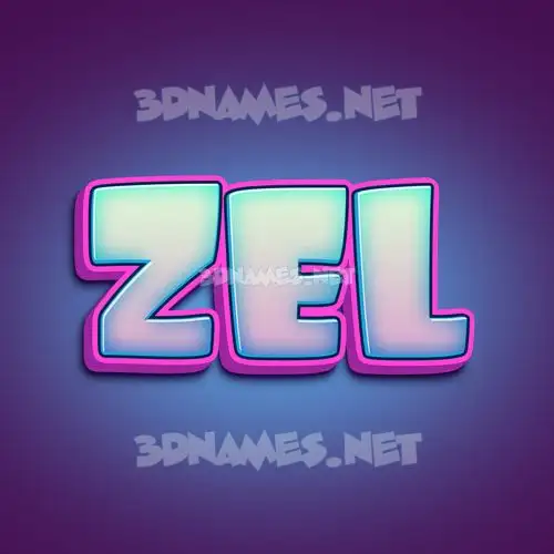 zel in Phat Purple style - 3D name wallpaper zel in Phat Purple style - 3D name wallpaper