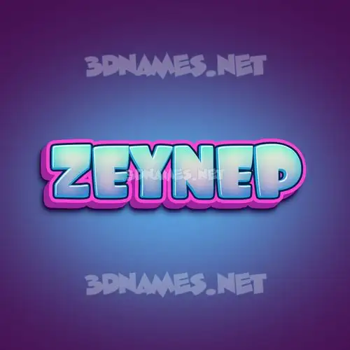 zeynep in Phat Purple style - 3D name wallpaper