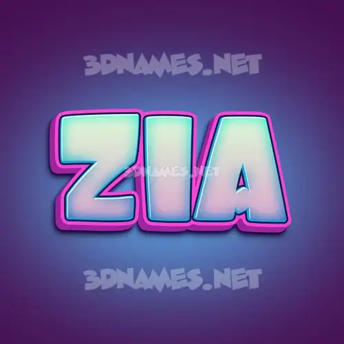 zia in Phat Purple style - 3D name wallpaper zia in Phat Purple style - 3D name wallpaper