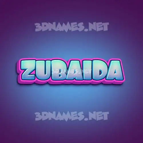 zubaida in Phat Purple style - 3D name wallpaper zubaida in Phat Purple style - 3D name wallpaper