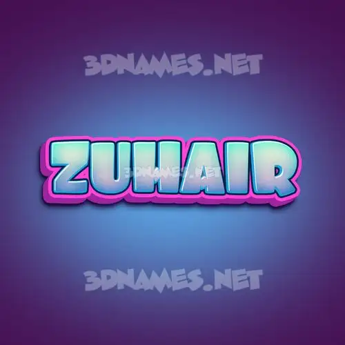 zuhair in Phat Purple style - 3D name wallpaper zuhair in Phat Purple style - 3D name wallpaper