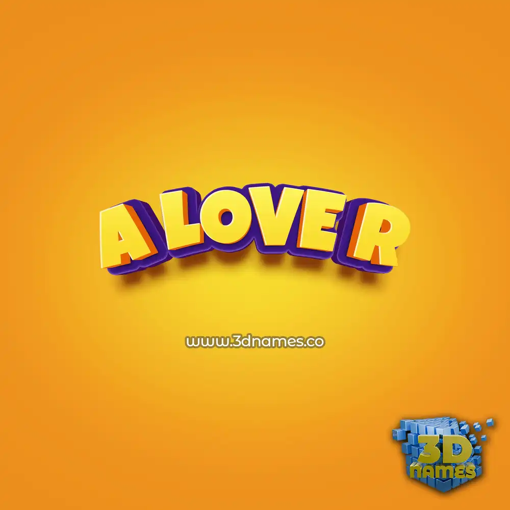 a love r in Orange Toon style - 3D name wallpaper a love r in Orange Toon style - 3D name wallpaper