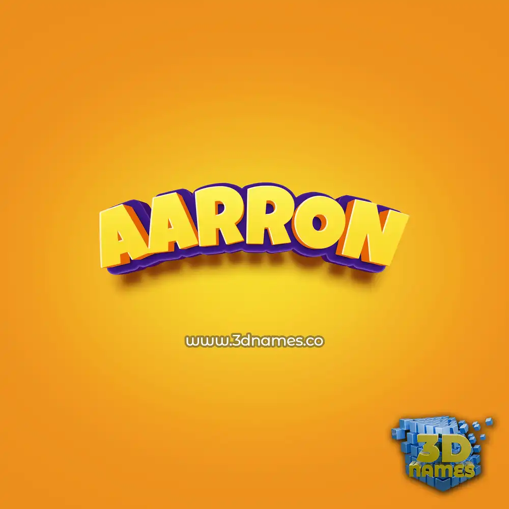 aarron in Orange Toon style - 3D name wallpaper aarron in Orange Toon style - 3D name wallpaper
