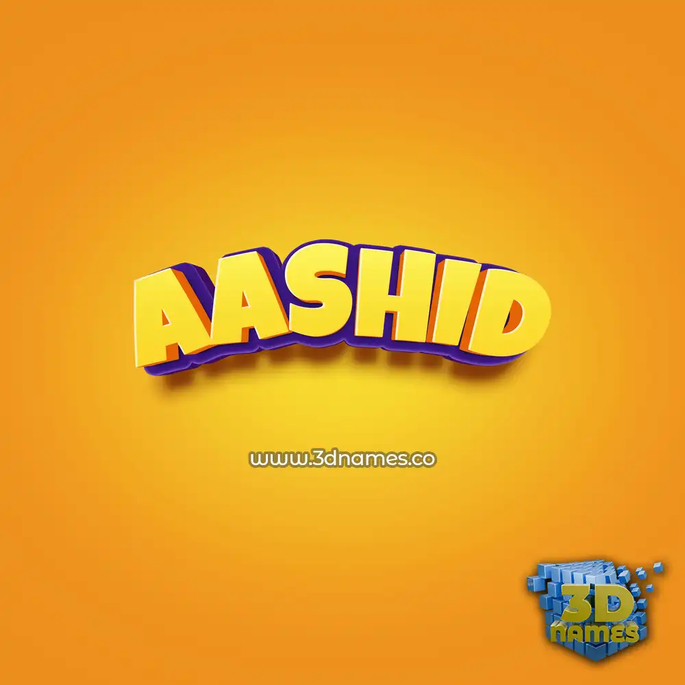 aashid in Orange Toon style - 3D name wallpaper aashid in Orange Toon style - 3D name wallpaper