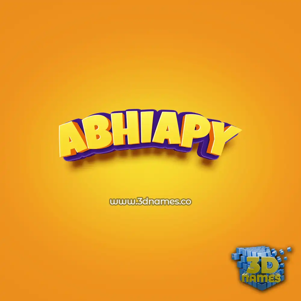 abhiapy in Orange Toon style - 3D name wallpaper abhiapy in Orange Toon style - 3D name wallpaper