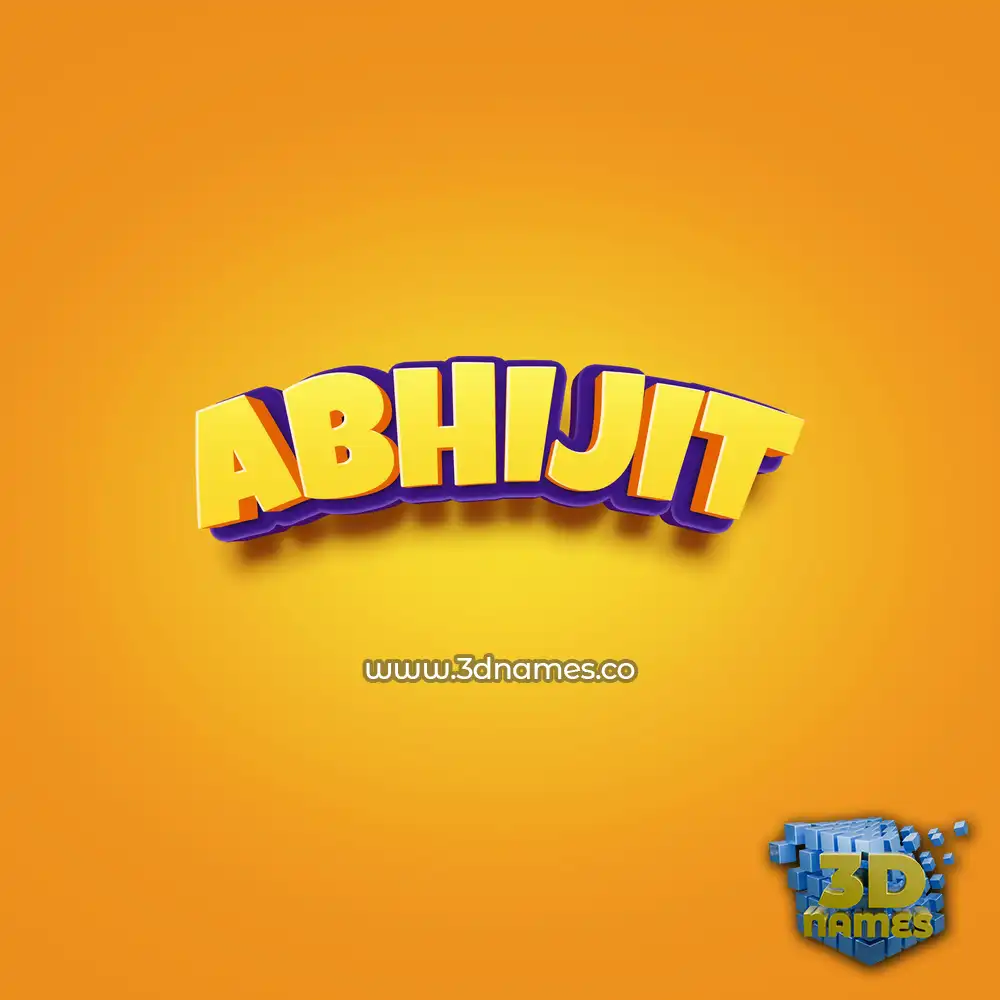 abhijit in Orange Toon style - 3D name wallpaper abhijit in Orange Toon style - 3D name wallpaper
