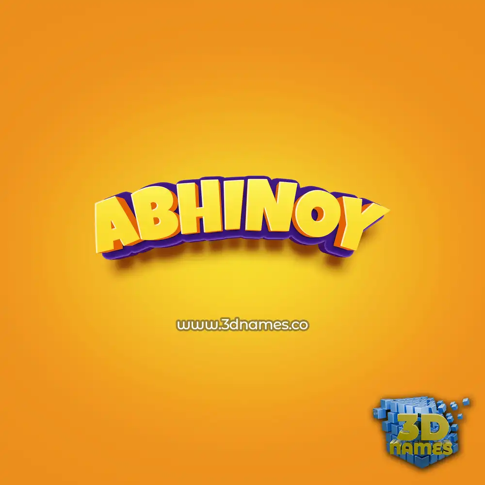 abhinoy in Orange Toon style - 3D name wallpaper abhinoy in Orange Toon style - 3D name wallpaper