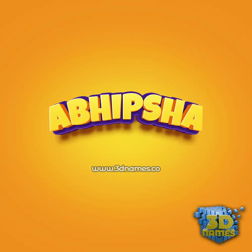 abhipsha in Orange Toon style - 3D name wallpaper abhipsha in Orange Toon style - 3D name wallpaper