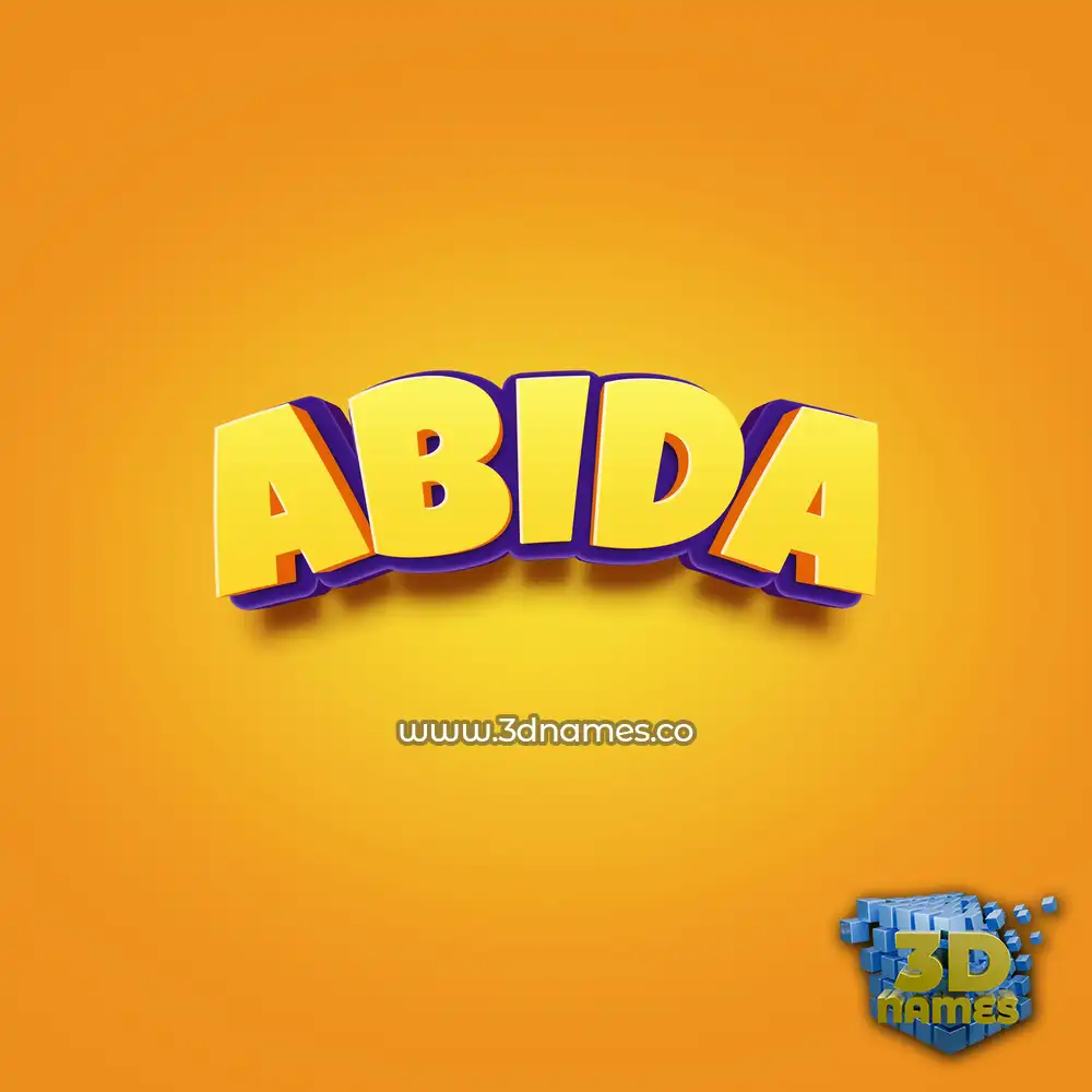 abida in Orange Toon style - 3D name wallpaper abida in Orange Toon style - 3D name wallpaper