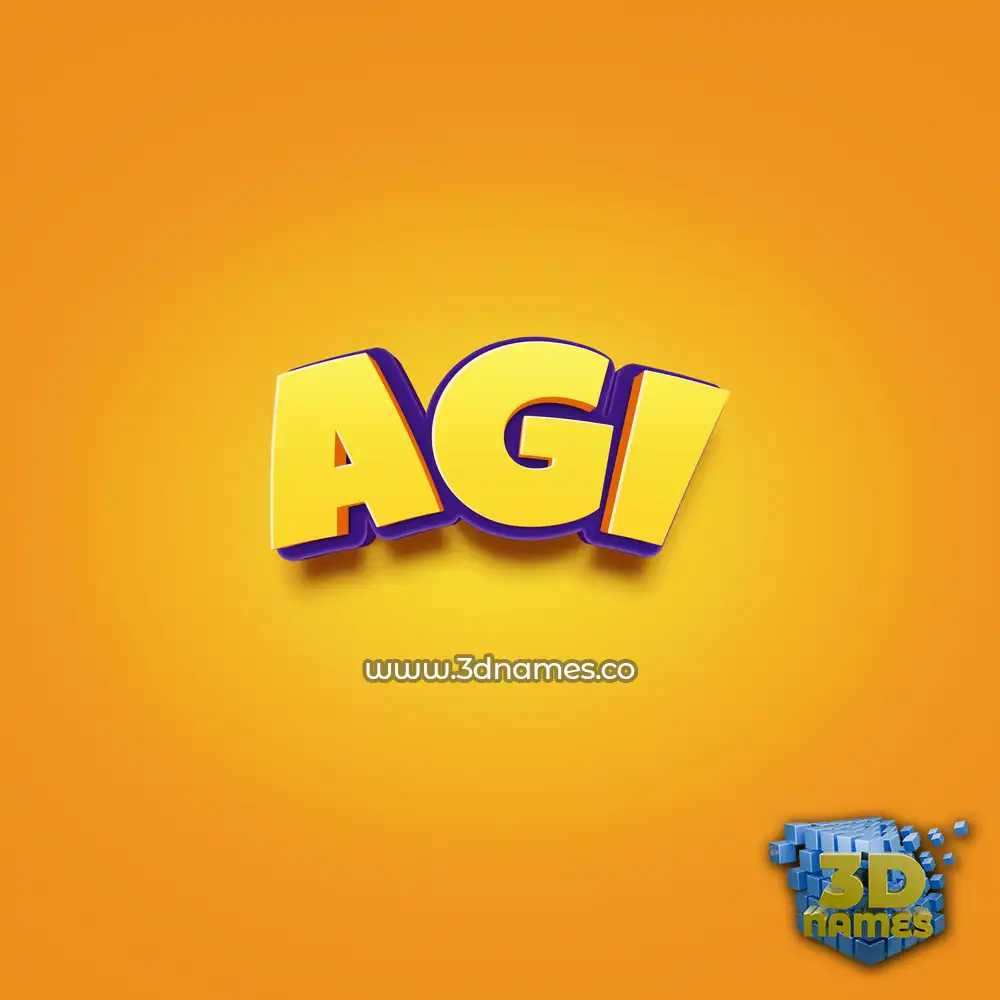 agi in Orange Toon style - 3D name wallpaper agi in Orange Toon style - 3D name wallpaper