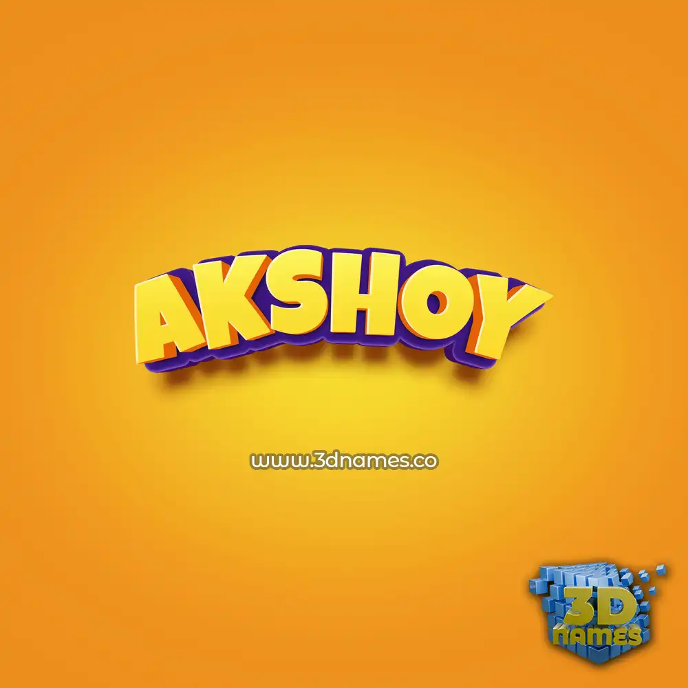 akshoy in Orange Toon style - 3D name wallpaper akshoy in Orange Toon style - 3D name wallpaper