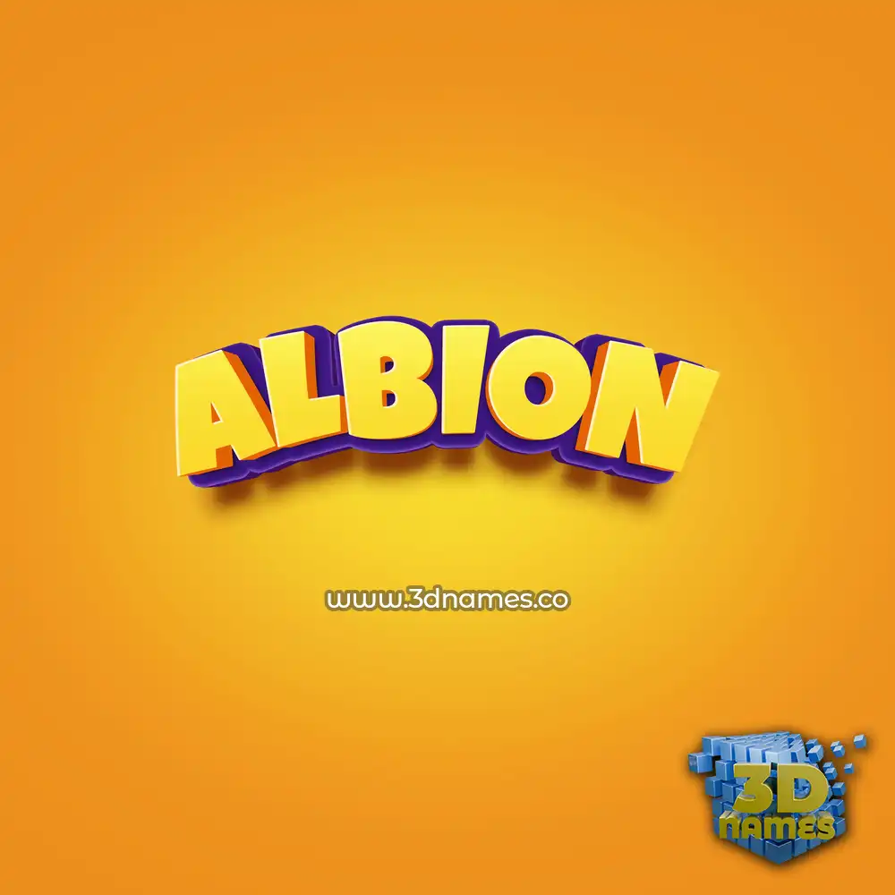 albion in Orange Toon style - 3D name wallpaper albion in Orange Toon style - 3D name wallpaper
