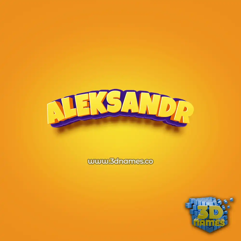 aleksandr in Orange Toon style - 3D name wallpaper aleksandr in Orange Toon style - 3D name wallpaper