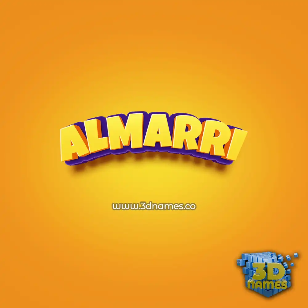 almarri in Orange Toon style - 3D name wallpaper almarri in Orange Toon style - 3D name wallpaper