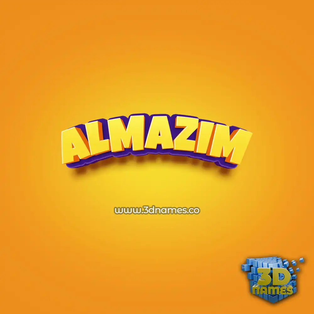 almazim in Orange Toon style - 3D name wallpaper almazim in Orange Toon style - 3D name wallpaper