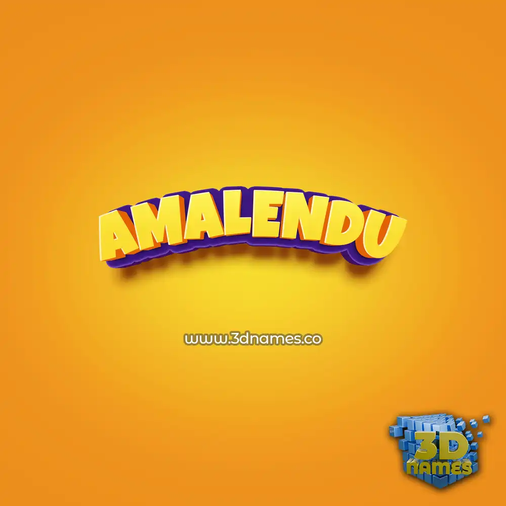 amalendu in Orange Toon style - 3D name wallpaper amalendu in Orange Toon style - 3D name wallpaper