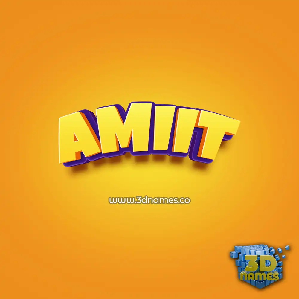 amiit in Orange Toon style - 3D name wallpaper amiit in Orange Toon style - 3D name wallpaper
