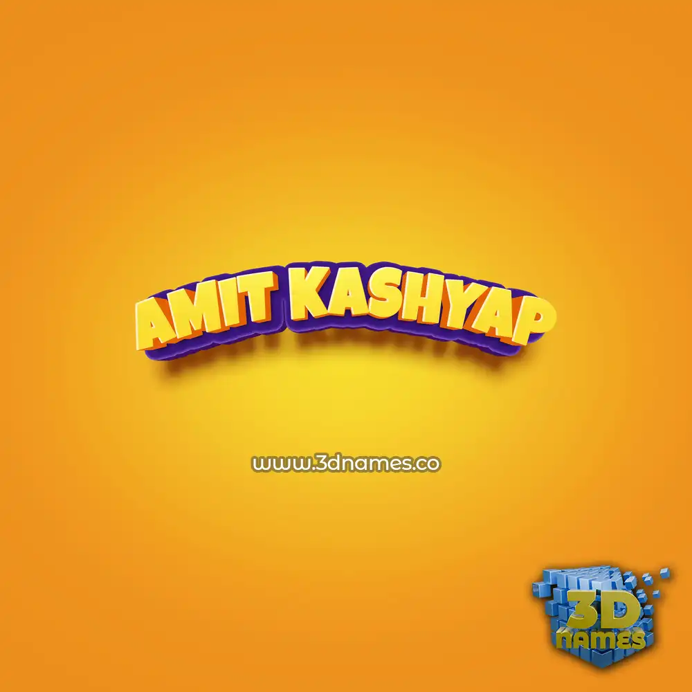 amit kashyap in Orange Toon style - 3D name wallpaper amit kashyap in Orange Toon style - 3D name wallpaper