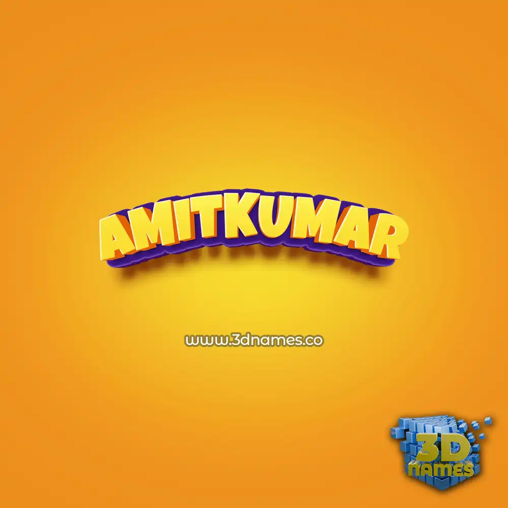 amitkumar in Orange Toon style - 3D name wallpaper amitkumar in Orange Toon style - 3D name wallpaper