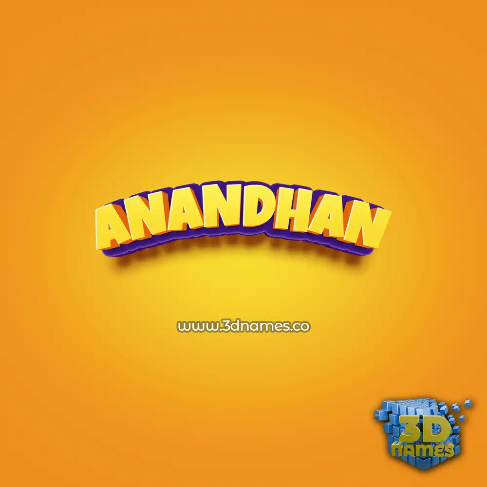 anandhan in Orange Toon style - 3D name wallpaper anandhan in Orange Toon style - 3D name wallpaper